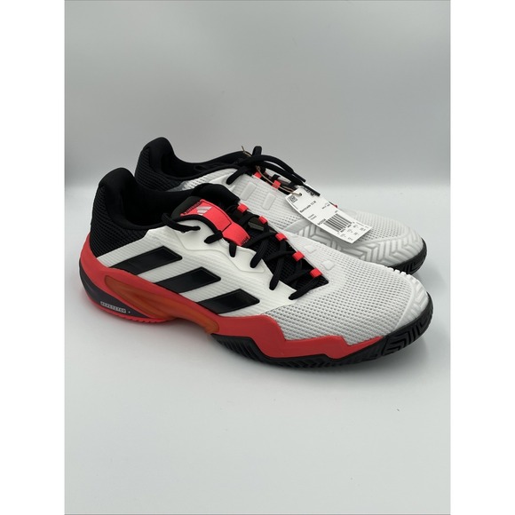 Adidas Mens Barricade 13 IH2558 White Running Shoes Sneakers Size 12 - Picture 1 of 7